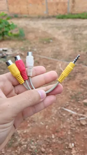 Adaptador P2 para AV fone de ouvido para caixa de som