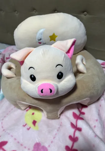 Cadeirinha puff, almofada bebê