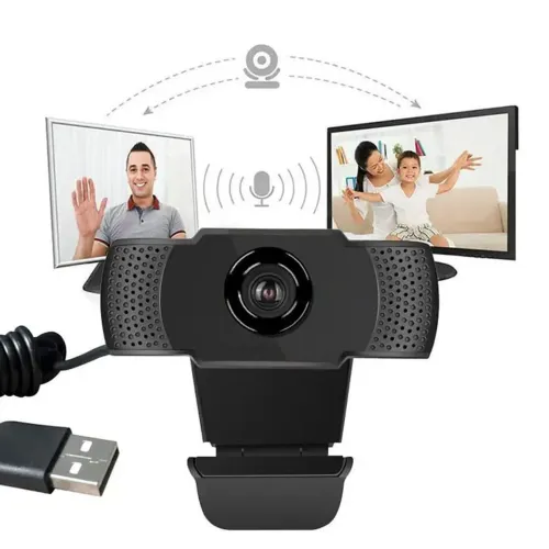 Webcam Full HD com Microfone Integrado