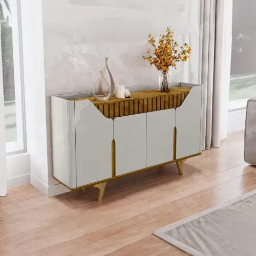 Balcão Buffet Ripado LT - Já com Entrega e Montagem