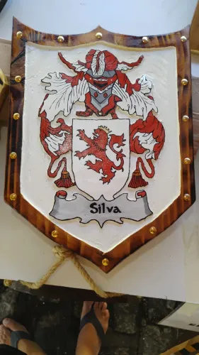 Escudo de Família Silva - Decoração Exclusiva
