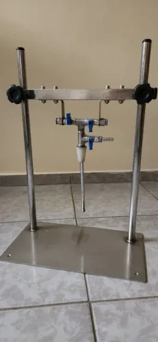Enchedora contra pressão + suporte em aço inox para cerveja artesanal