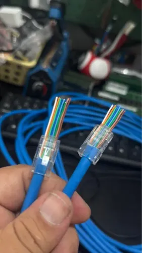Conector Rj 45 vazado cat 6