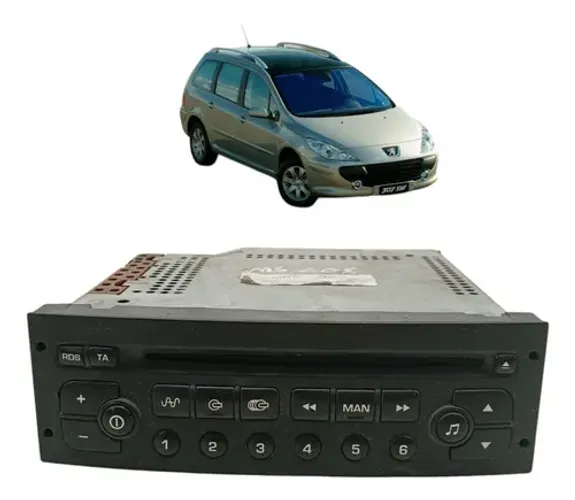 Radio Cd Player Original Peugeot 307 2004 2005 2006