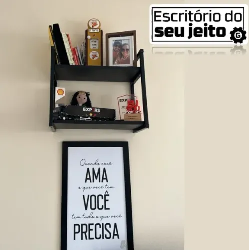 Prateleira Estilo Industrial para Escritório - nicho multiuso cozinha Sala de Estar Quarto