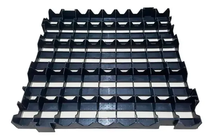 16 Pallets - Piso Plástico 50x50x4,5 Preto - Deck Box Estrado Tablado