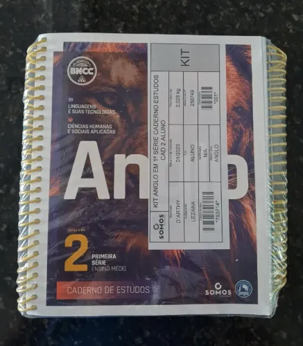 Livros Anglo - Caderno de estudos 2 - Kit Linguagens e Matemática