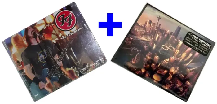 2 CDs FOO FIGHTERS - LIVE RIO 2011 + SONIC HIGHWAYS 2014 BR Paper Sleeve - 2 CDs LACRADOS