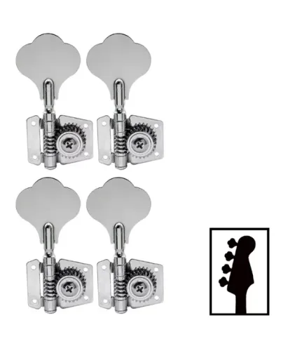 Tarraxas Strinberg Baixo Jazz Bass 4 Cordas Em Linha Cromada