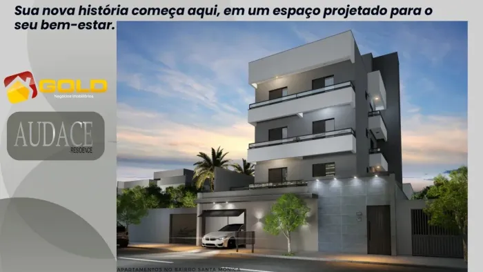 Apartamento para Venda em Uberlândia, Santa Mônica, 2 dormitórios, 1 suíte, 2 banheiros, 1