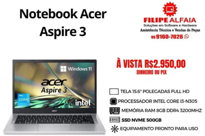 Notebook Acer Aspire 3