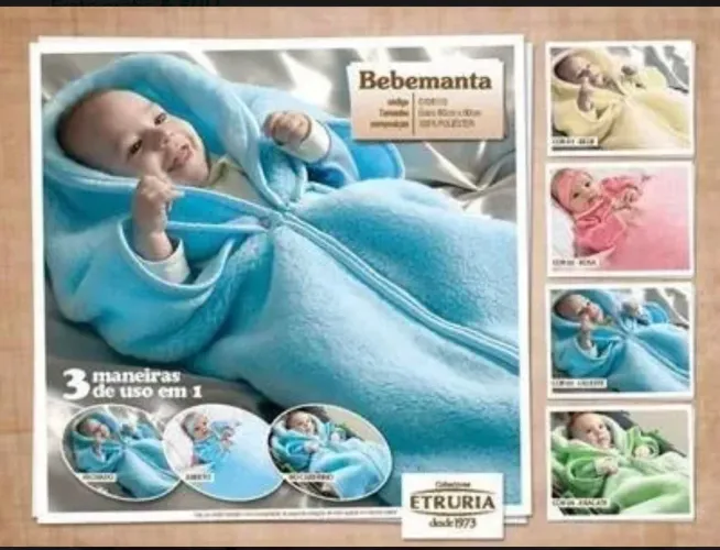 Manta Saco de dormir bebê 