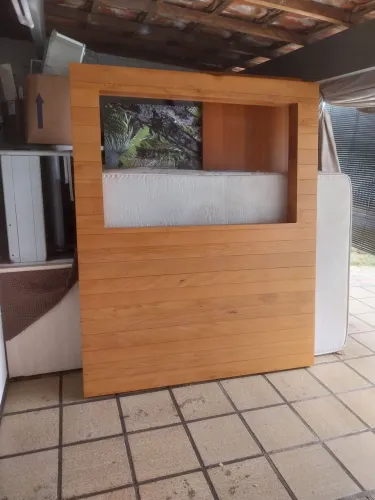Painel mdf revestido de peróba rosa