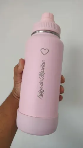 Garrafa Térmica 950ml com protetor Grátis Personalização - Brindes Personalizados
