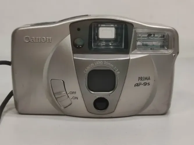 Câmera Canon Prima Af-9s Analógica 35mm Foto Funciona Ntb Prateado (Usado)