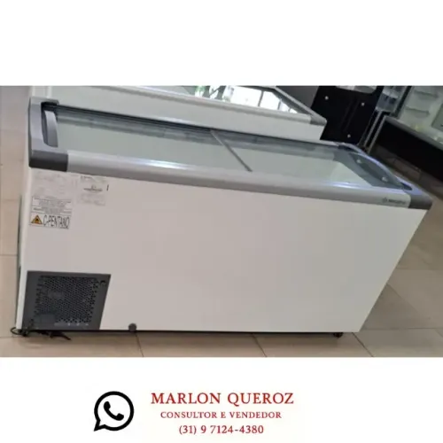 Freezer Horizontal Metalfrio 505 Litros Tampa de Vidro