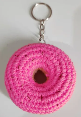 Chaveiro Donuts de crochê