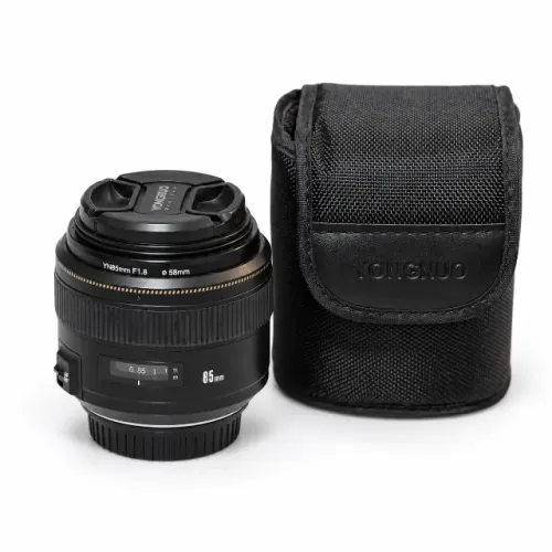 Lente Yongnuo YN85mm F1.8 para Retratos com Tampas e Estojo