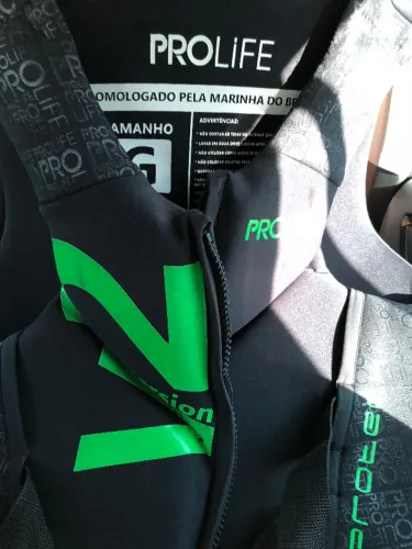 Colete Salva Vidas Prolife Protech V2 Verde Bem Conservado Pouco Usado