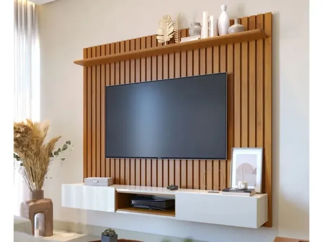 Painel com rack suspenso 1.80
