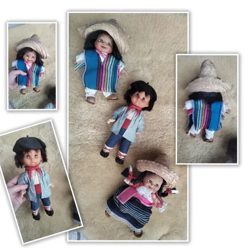Bonecos anos 70/80 importados trajes 