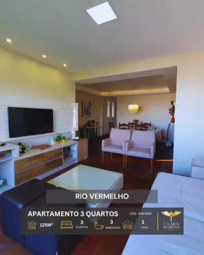 APARTAMENTO 3 QUARTOS (1 suíte), 125M², NO RIO Vermelho, Salvador - BAAPARTAMENTO 3 QUARTO