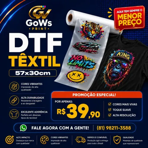 DTF TEXTIL 57X30