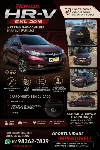 Honda HR-V EXL 1.8 Flexone 16V 5P Aut. 2016