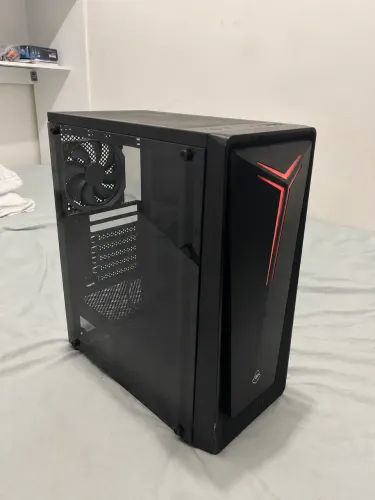 Gabinete Mancer Crusader, Mid-Tower ATX, com 1 fan, Preto