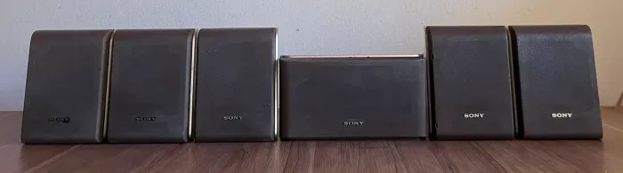 Conjunto 6 Caixas Sony Ss-Ms366t 120 RMS Cada 8 Ohms Leia Descrição