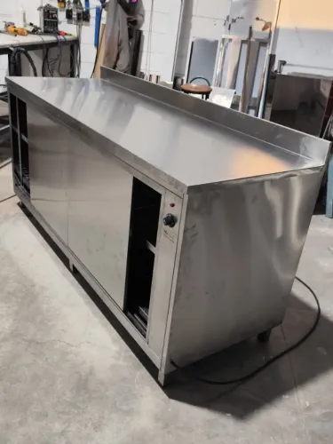 Mesa refrigerada inox gastronômica 1950mm reforçada SS
