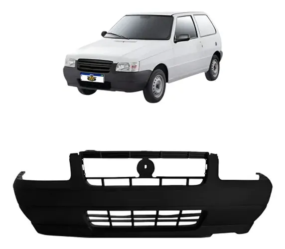 Parachoque Dianteiro Fiat Uno 2004 2005 2006 Texturizado Preto