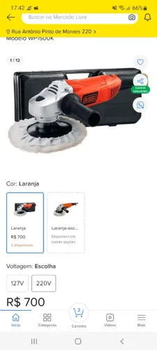 Politriz angular 7" Black & Decker.