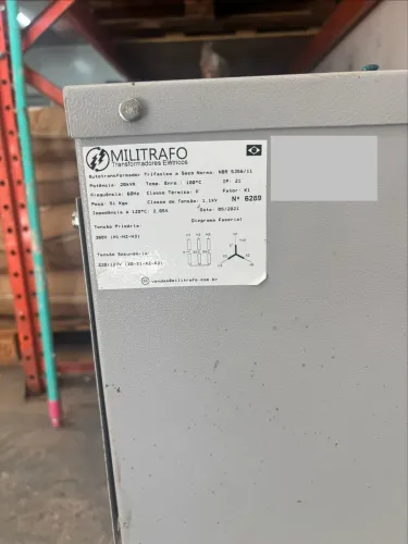 Autotransformador Trifásico Militrafo 20 kVA 380V / 220-127V - 2021