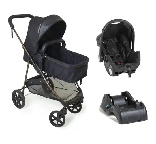 Vende-se Carrinho de Bebê Galzerano Moisés + Bebê Conforto e Base até 15kg