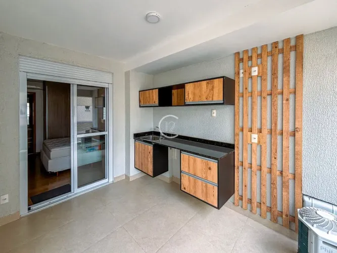 Apartamento mobiliado com 1 quarto para alugar, 40 m² por R$ 3.980/mês - Jardim Aquárius -