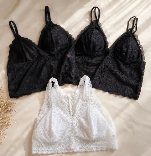 Trio Top de renda Holla- tamanho M