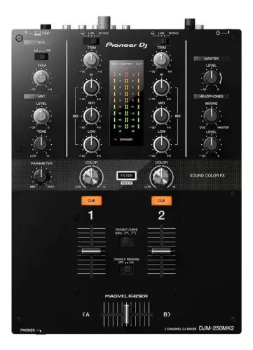 Misturador De Dj De 2 Canais Pioneer Dj Djm-250mk2