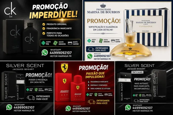 Masculino e feminino perfumes