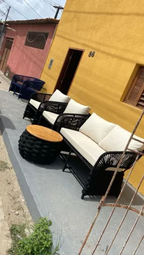 Conjunto tricô náutico 