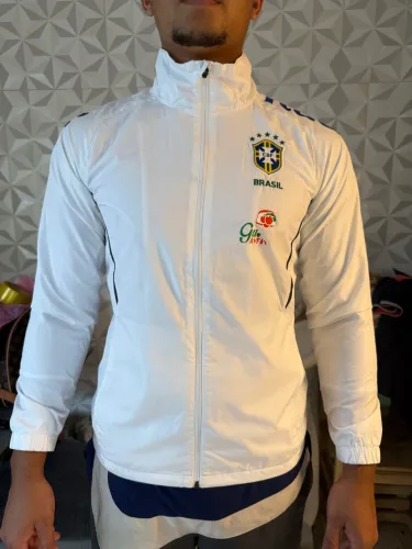 Jaqueta corta vento seleção brasileira de futebol original