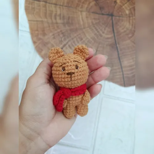 Ursinho chaveiro de crochê