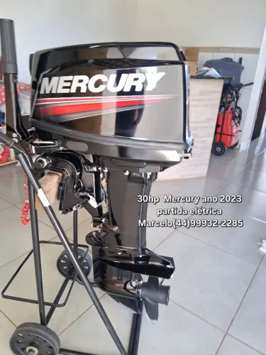 Motor de popa 30hp Mercury ano 2023 partida elétrica por menor valor ou parcelo em 21x