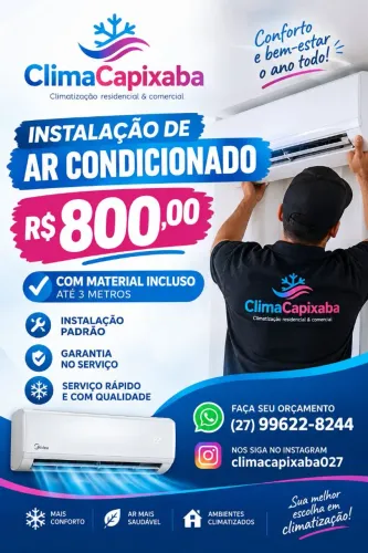 Instalação de ar condicionado