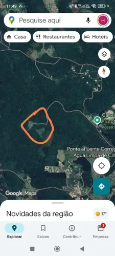 Imóvel para venda com 13,00ha em Distrito de Água Limpa- Caeté - MG