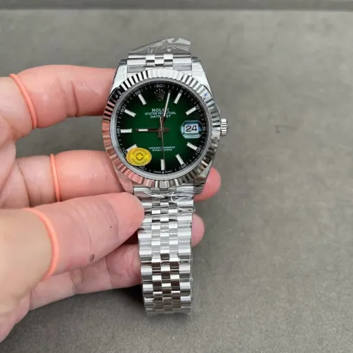 ROLEX DATE JUST 41 Green Ombre New 2026 / S.C