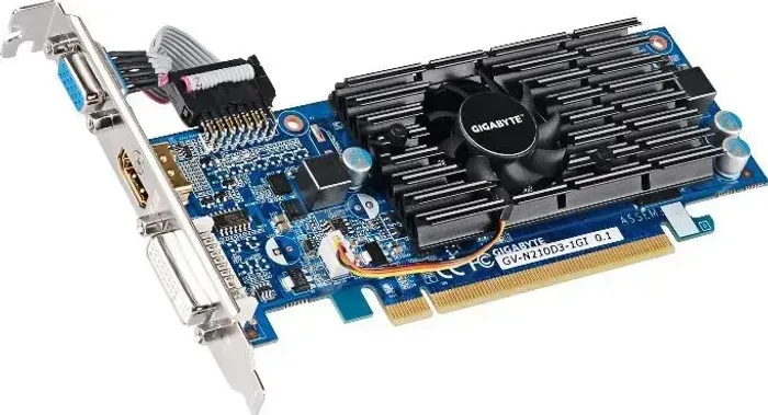 Placa de Vídeo GeForce G210 1GB DDR3 64 Bits HDMI DVI VGA