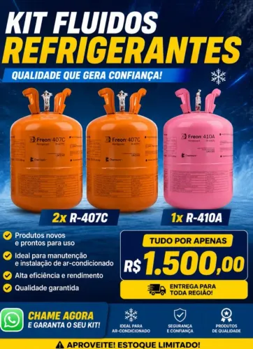 Fluido Refrigerante R410A e R407C