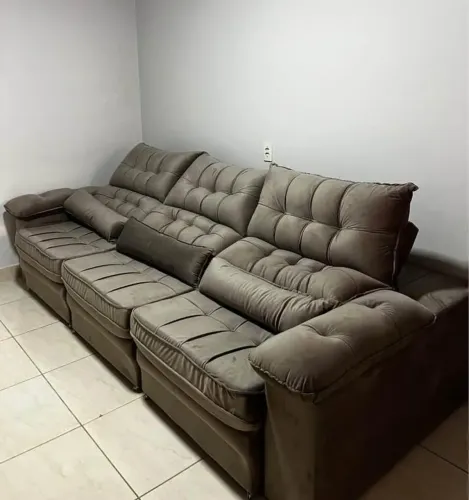 Promoção sofá retrátil e Reclinável FRETE GRÁTIS
