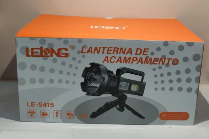 Laterna holofote recarregável